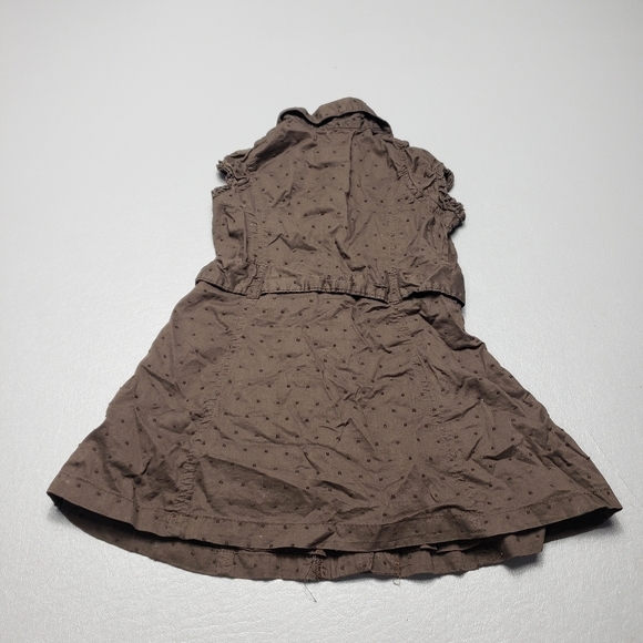 Cherokee baby girls brown summer dress size 12 months - Picture 4 of 5